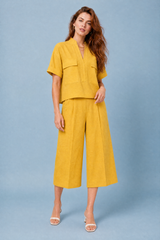 Relaxed V-Neck Two-Piece Set