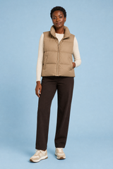 Quilted High-Neck Puffer Vest