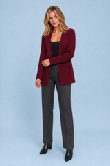 Mid-length V-neck blazer