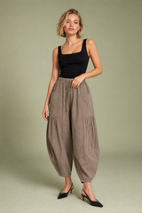 High-Waisted Wide-Leg Cargo Pants