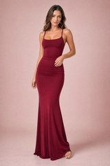 Spaghetti-Strap Bodycon Maxi Dress