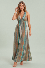 Flowy Backless Maxi Dress