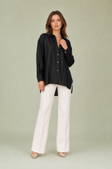 Loose Shimmering Stripe Shirt