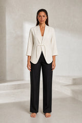Off-White Shawl Collar Blazer