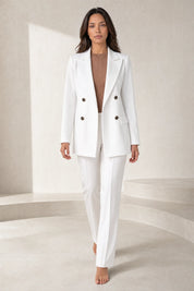 Blazer mi-long à double boutonnage | Lounelle Paris