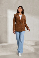 Longline Corduroy Blazer