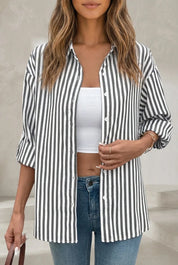 Chemise fluide à rayures verticales | Lounelle Paris