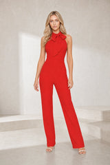 Sleeveless Bow Jumpsuit