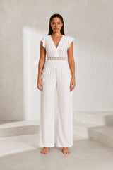 Off-white Lace Jumpsuit