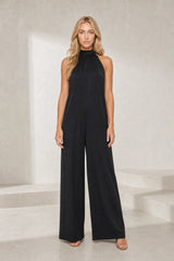 Backless High-Neck Jumpsuit