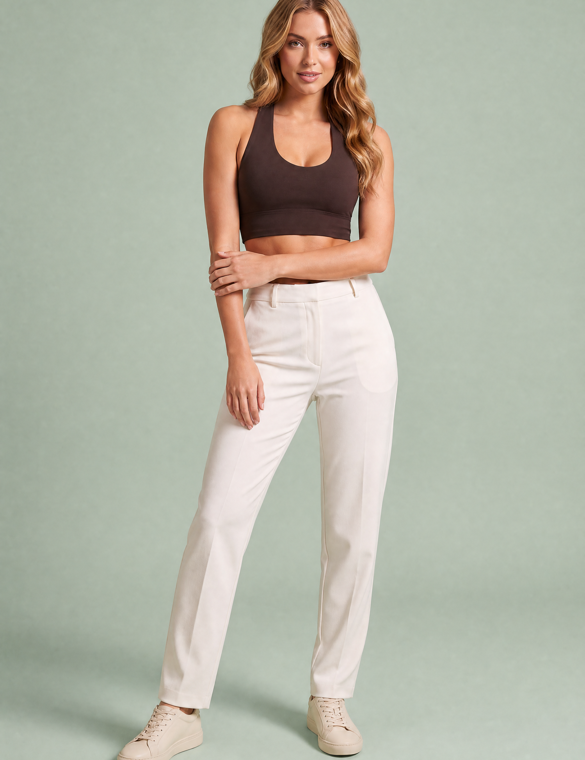 Brassière moulante dos nu | Variante Marron | Lounelle Paris