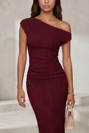 Robe longue asymétrique moulante | Lounelle Paris