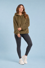 Loose fluffy hoodie