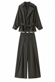 Ensemble trench pantalon ceinturé | Lounelle Paris