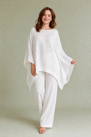 Ensemble ample col bateau | Porté sur une autre silhouette | Lounelle Paris