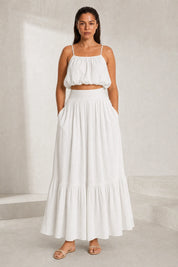 Ensemble jupe longue fines bretelles | Lounelle Paris