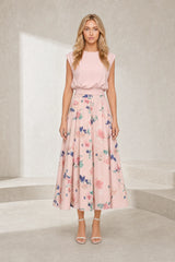 Pink Floral High-Waist Set