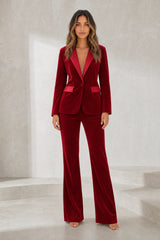 Velvet Set with Satin Lapels