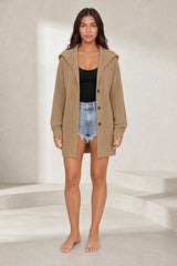 Oversized shawl-collar vest