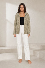 Zipped Hooded Knit Vest