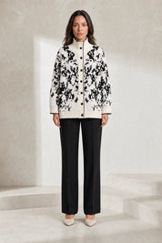 Gilet jacquard col montant | Lounelle Paris