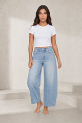 High-rise wide-leg jeans