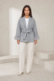Manteau court ample col châle | Lounelle Paris