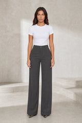 High-Waisted Fluid Trousers