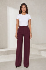 High-Waisted Fluid Trousers