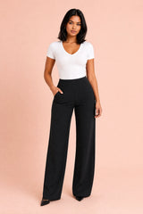 High-Waisted Wide-Leg Pants