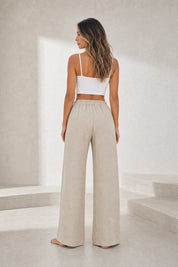 Pantalon large fluide à cordon | Lounelle Paris