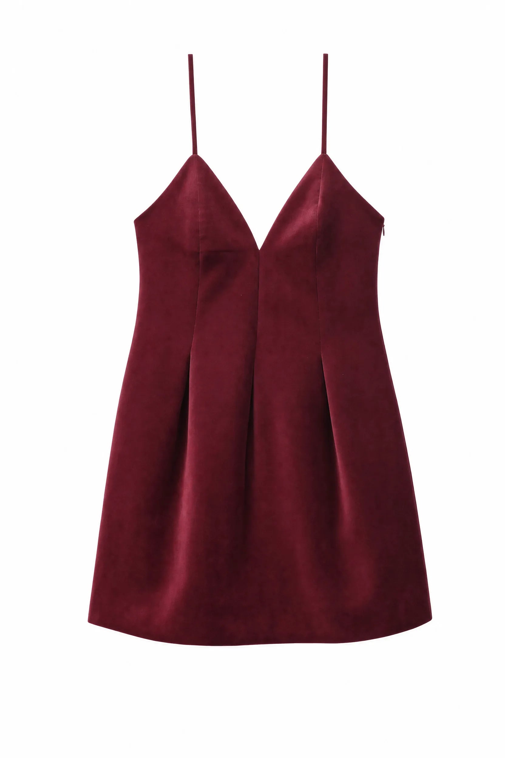 Robe bordeaux à fines bretelles | Lounelle Paris