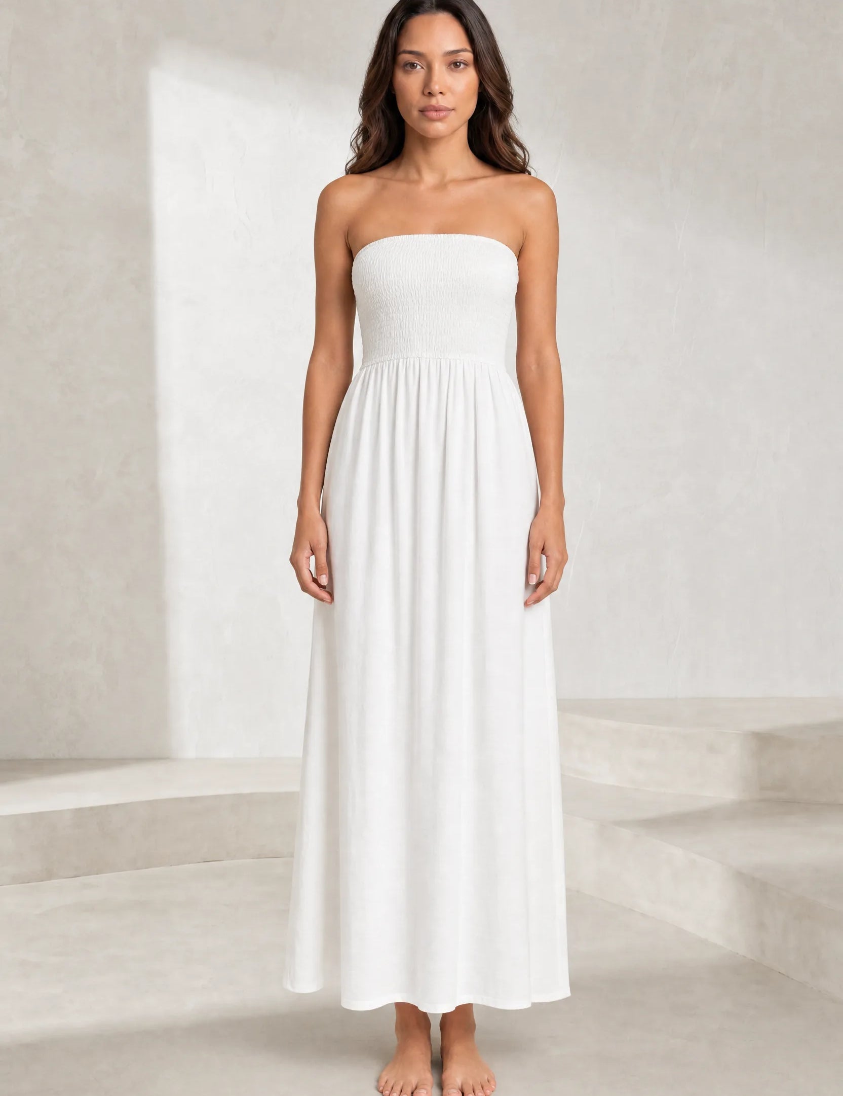 Robe bustier épaules dénudées | Lounelle Paris