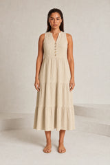 Ruffle V-Neck Dress