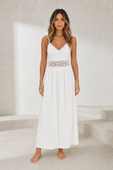 White Lace Long Dress