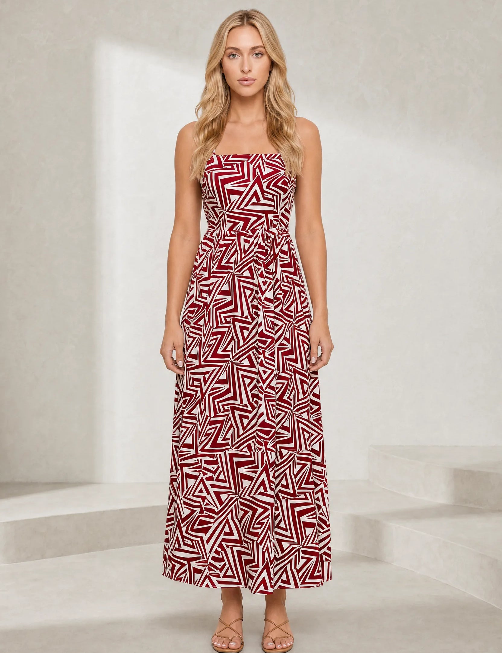 Robe longue bordeaux dos nu | Lounelle Paris