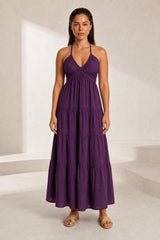 Halter maxi dress