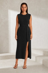 Split-Knit Maxi Dress