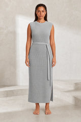 Split-Knit Maxi Dress
