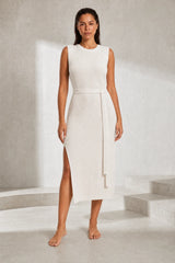 Split-Knit Maxi Dress