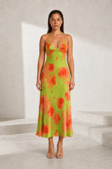 Long Floral Backless Dress