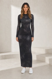Robe longue moulante tie-dye | Lounelle Paris