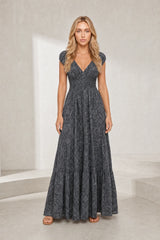 Long Smocked Floral Dress