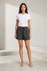 Loose elastic waist shorts