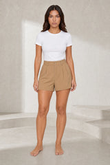 Pleated short blazer