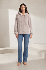 Sweat à capuche ample pelucheux | Lounelle Paris