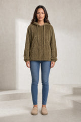 Oversized Hooded Fleece Sweatshirt