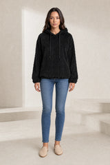 Oversized Hooded Fleece Sweatshirt