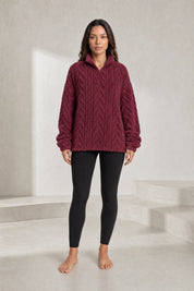 Sweat pelucheux col montant zippé | Lounelle Paris